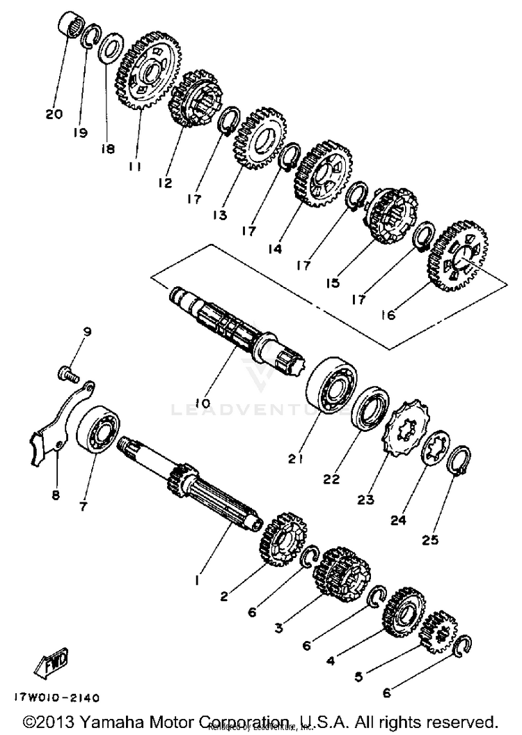 Transmission ENDURO - DT50A - 1990 Schematic