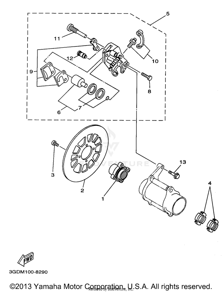 Rear Brake Schematic