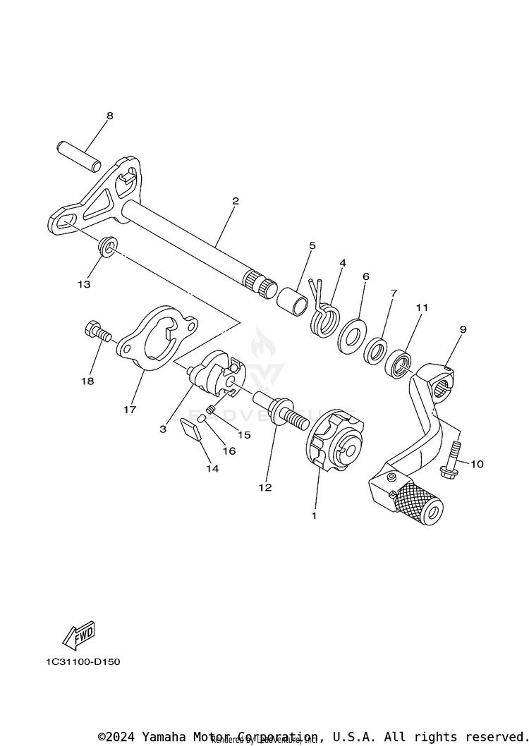 Shift Shaft Schematic