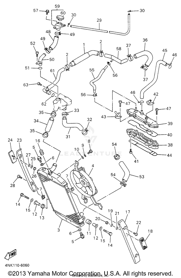 Radiator Hose Schematic