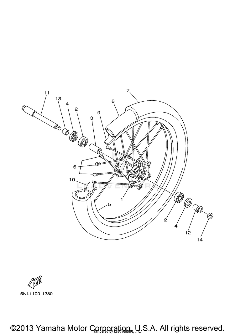 Front Wheel Schematic