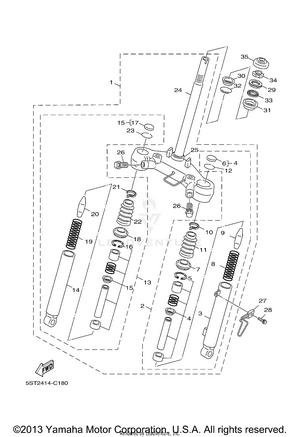 Front Fork Schematic