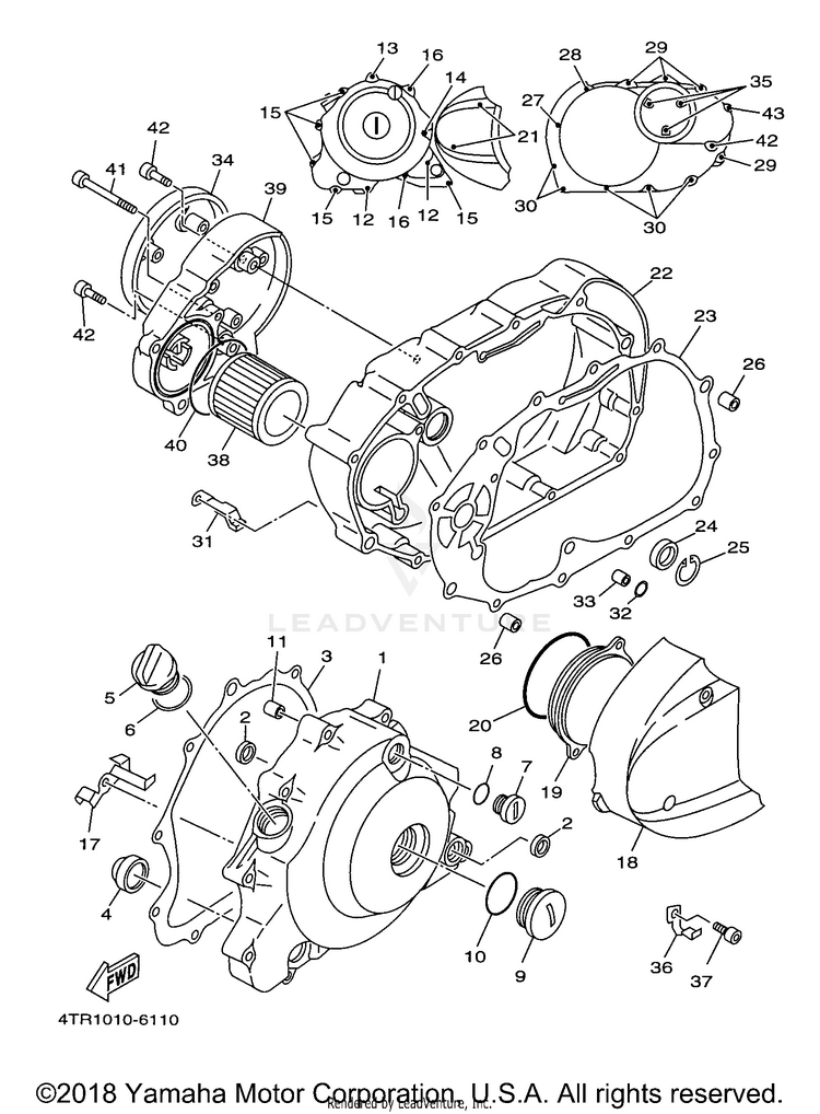 Crankcase Cover 1 Schematic