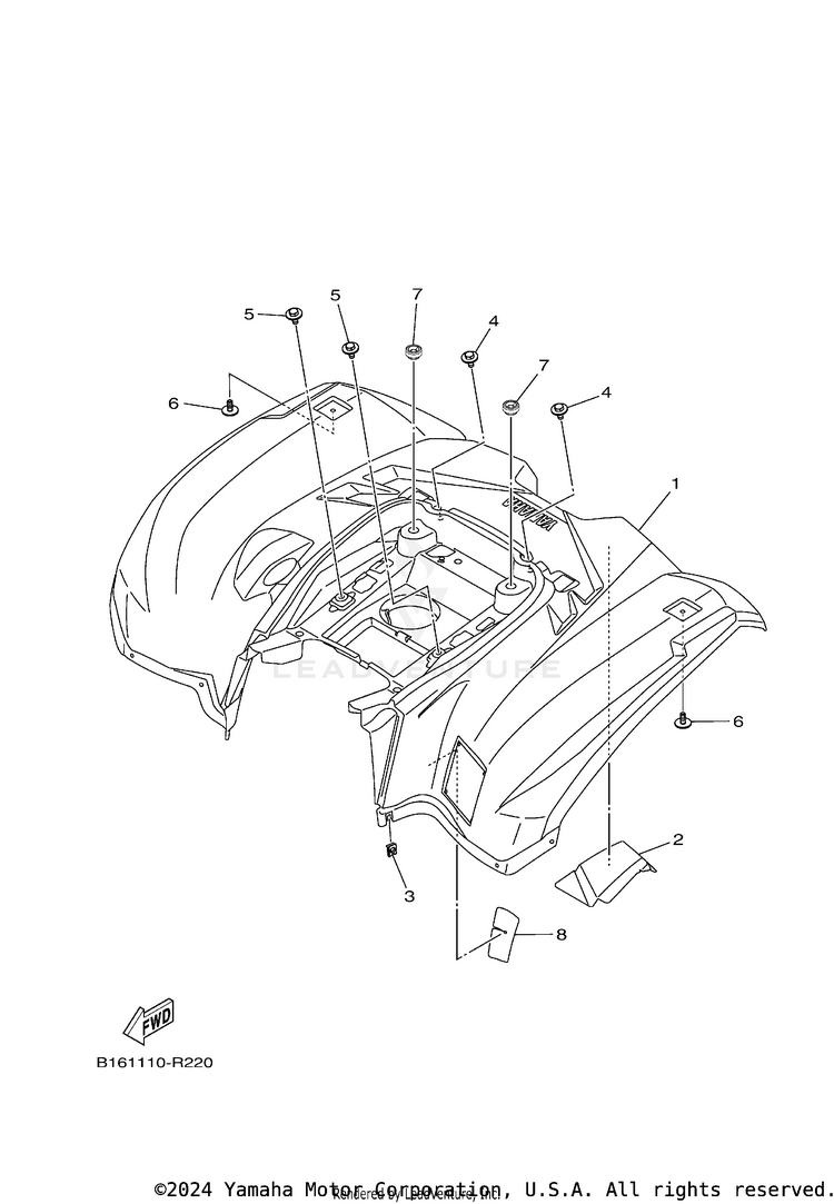 Rear Fender Schematic