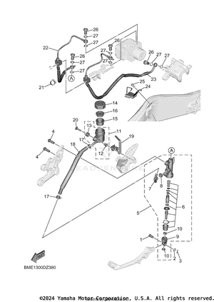 Rear Master Cylinder Schematic