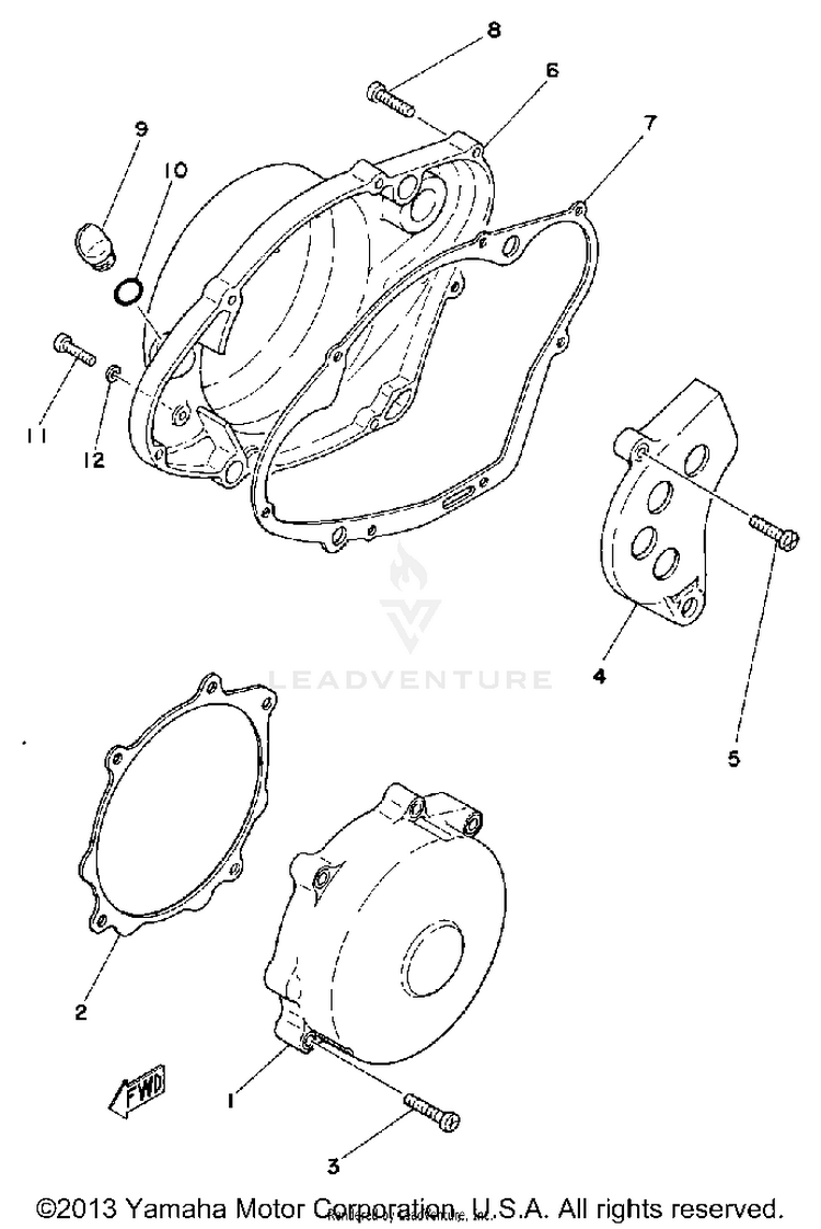 Crankcase Cover Schematic