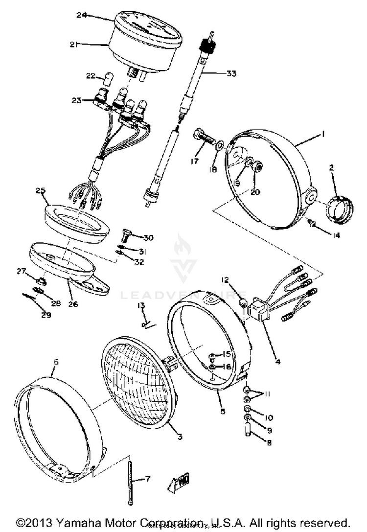 Headlight Meter Schematic