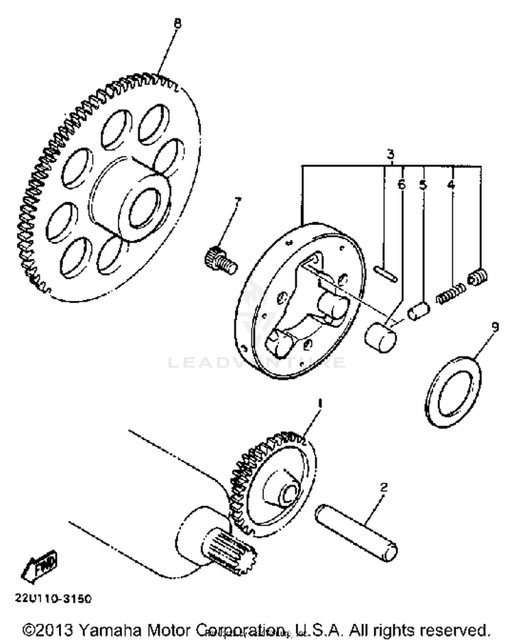 Starter Clutch Schematic