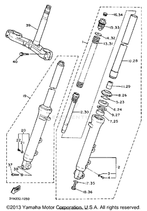 Front Fork Schematic