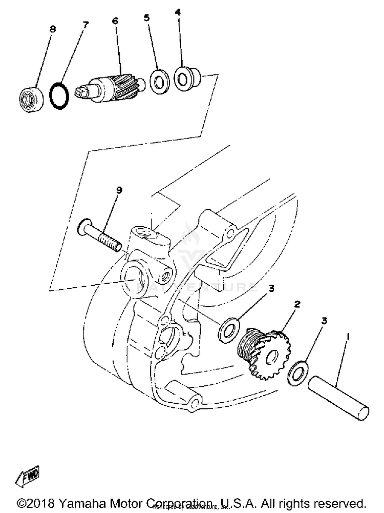 Tachometer Gear Schematic