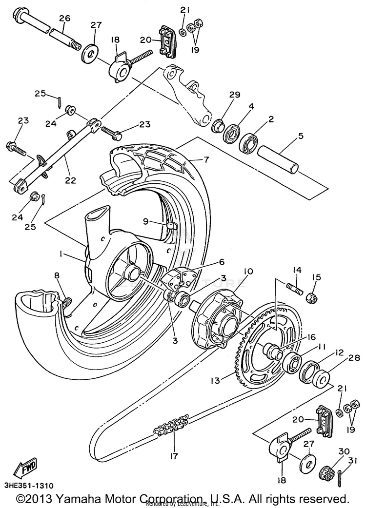 Rear Wheel Schematic