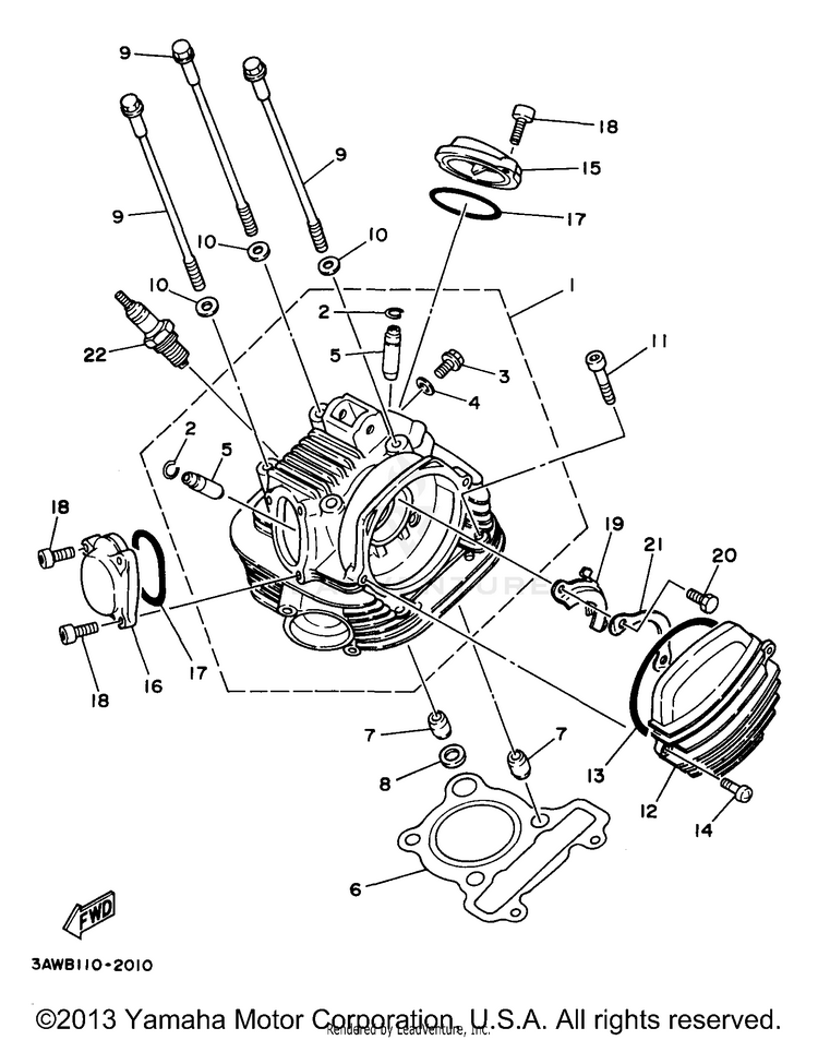 Cylinder Head Schematic