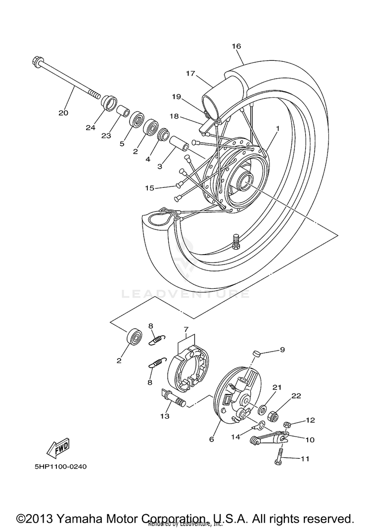 Front Wheel Schematic