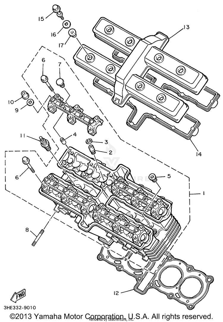 Cylinder Head Schematic