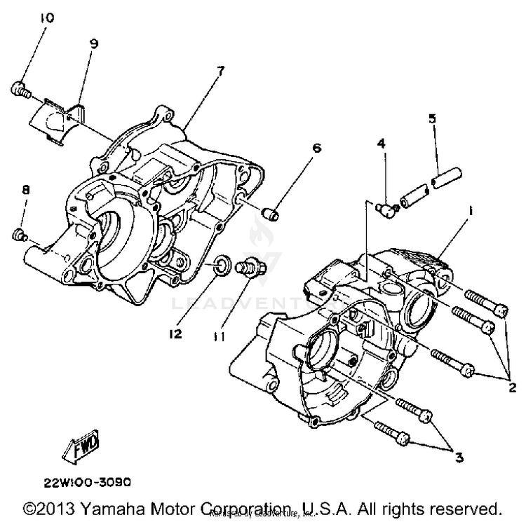 Crankcase Schematic