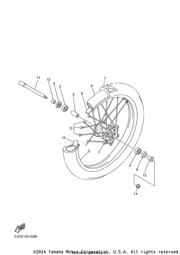 Front Wheel Schematic