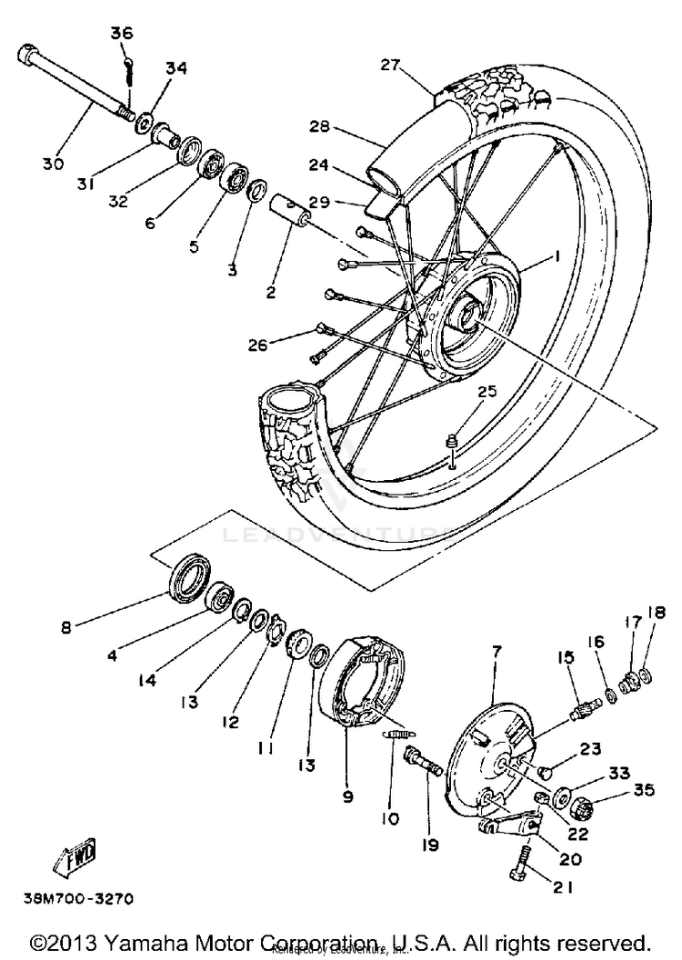 Front Wheel Schematic