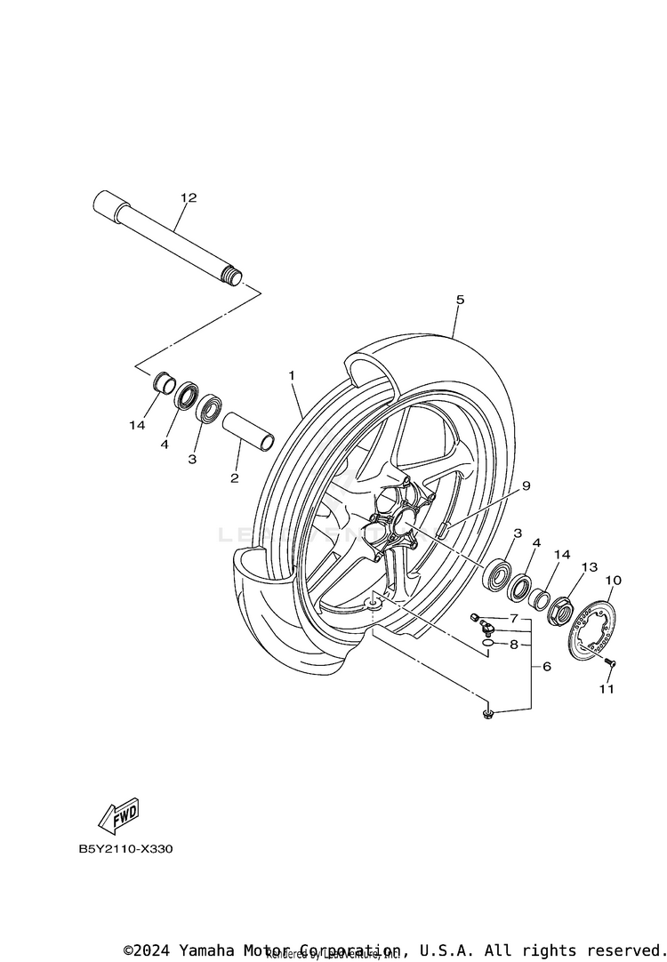 Front Wheel Schematic