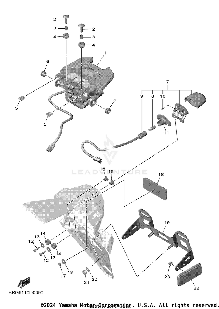 Taillight MT03 - MT03SCB - 2025 Schematic