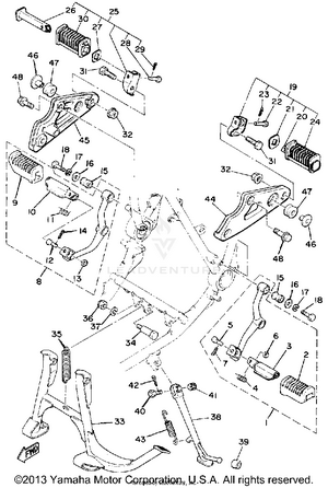 Stand Footrest Schematic