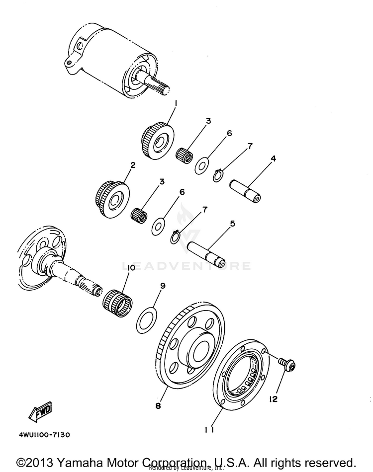 Starter Clutch BIG BEAR 400 4WD_REAL TREE XTRA - YFM400FHP - 2002 Schematic