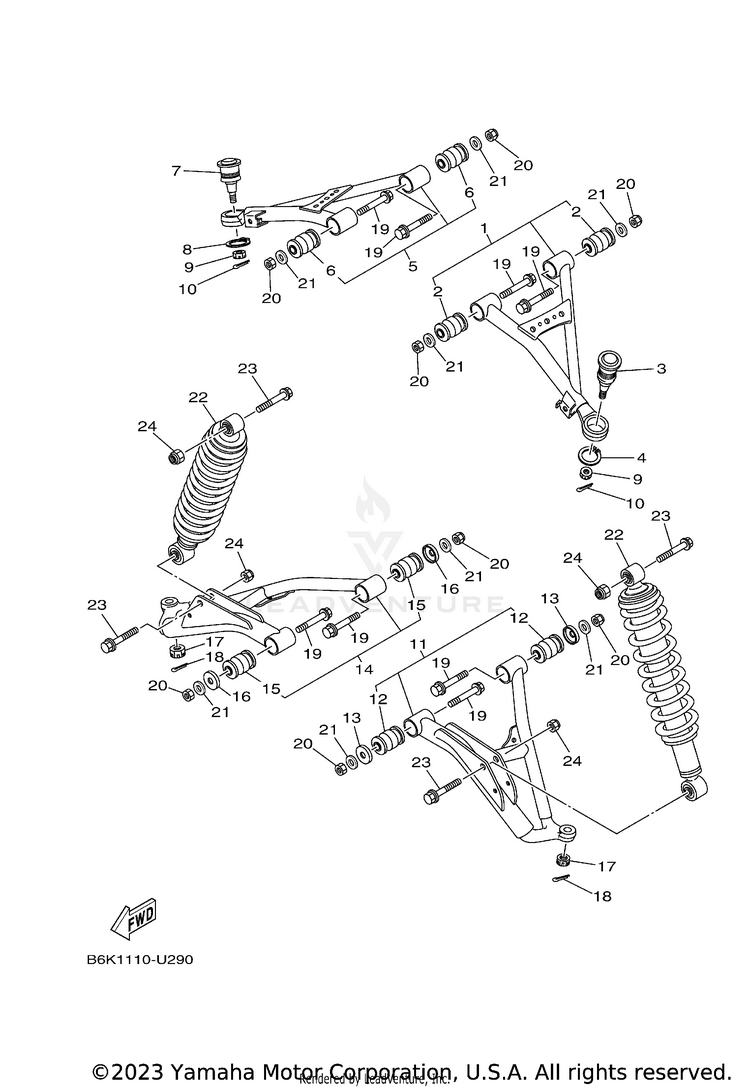 Front Suspension & Wheel Schematic