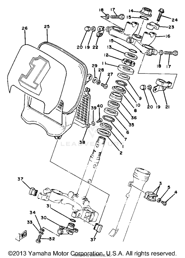 Steering Yz80j Schematic