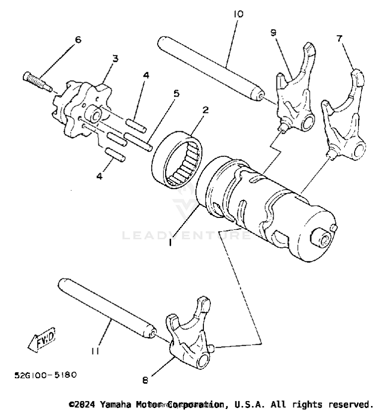 Shift Cam - Fork Schematic