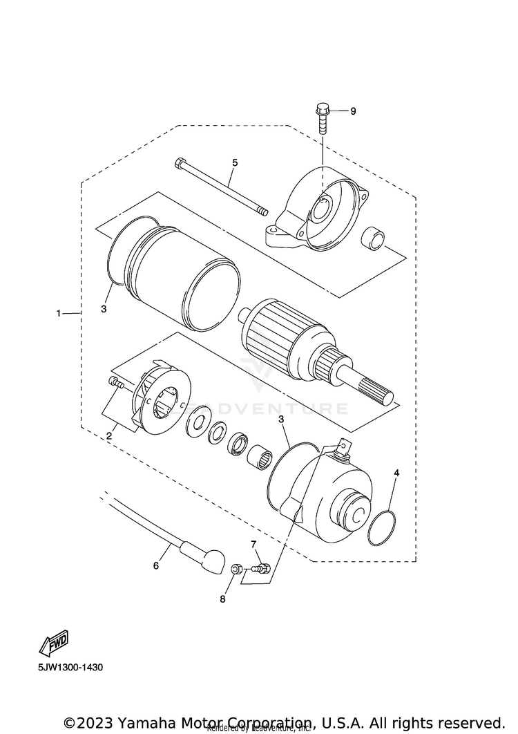 Starting Motor Schematic