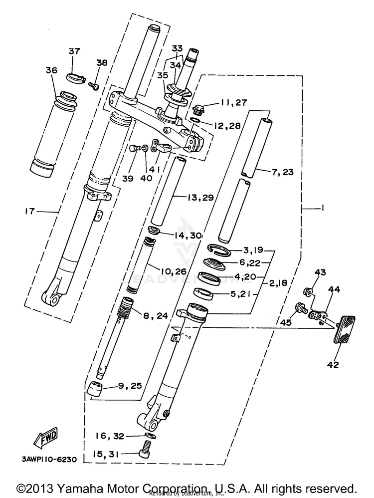 Front Fork Schematic