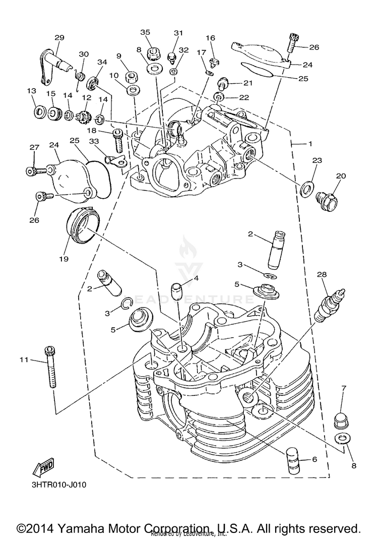Cylinder Head Schematic