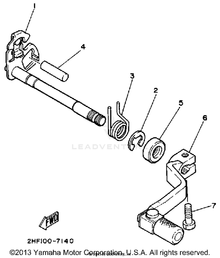 Shift Shaft Schematic