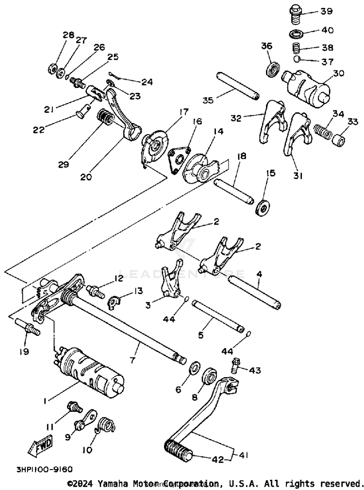 Shift Cam-Fork Schematic