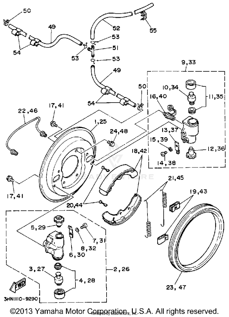 Front Brake Schematic