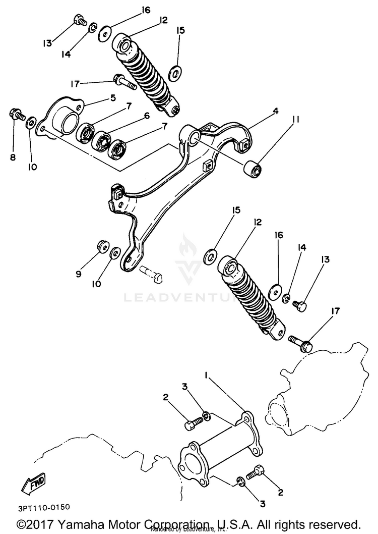 Rear Arm Suspension Schematic
