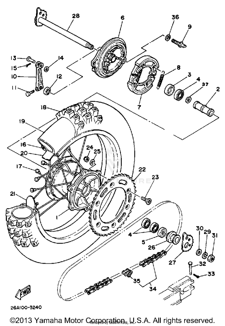 Rear Wheel Schematic