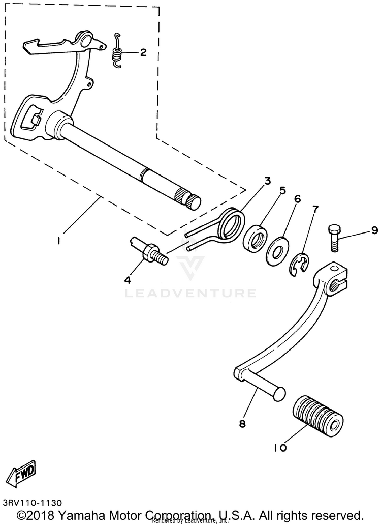 Shift Shaft Schematic