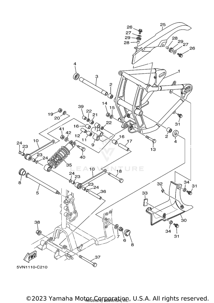 Rear Arm Suspension Schematic
