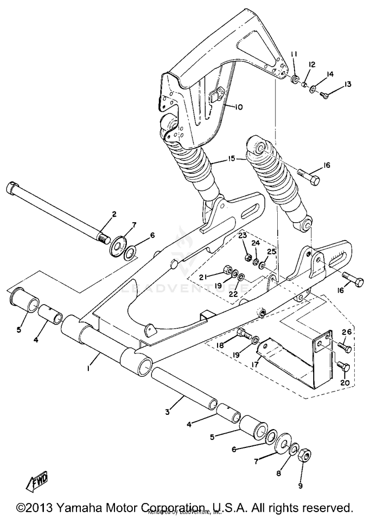 Rear Arm & Rear Cushion Schematic