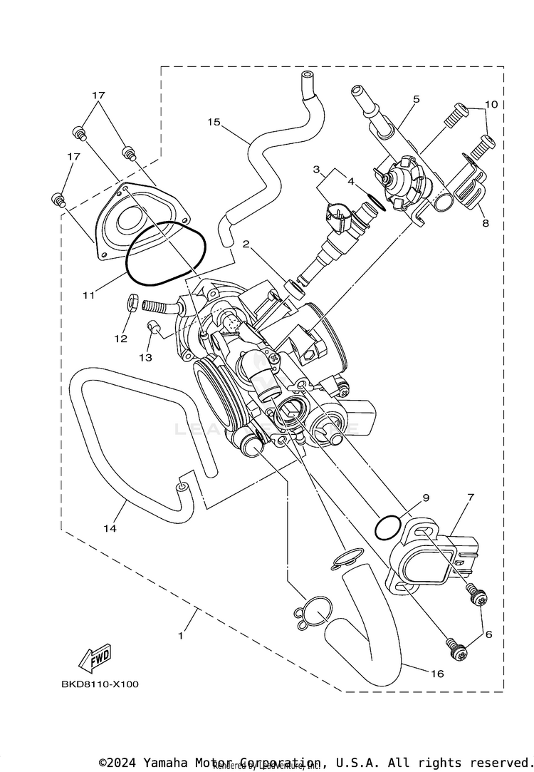 Throttle Body Assy 1 Schematic