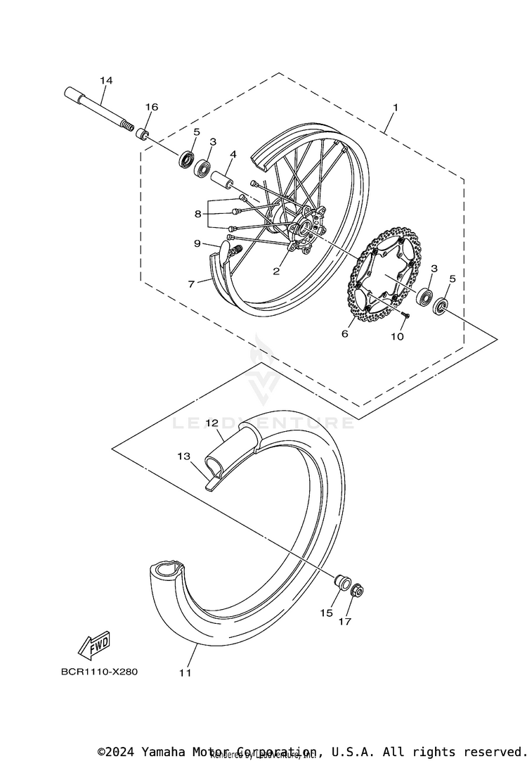 Front Wheel Schematic