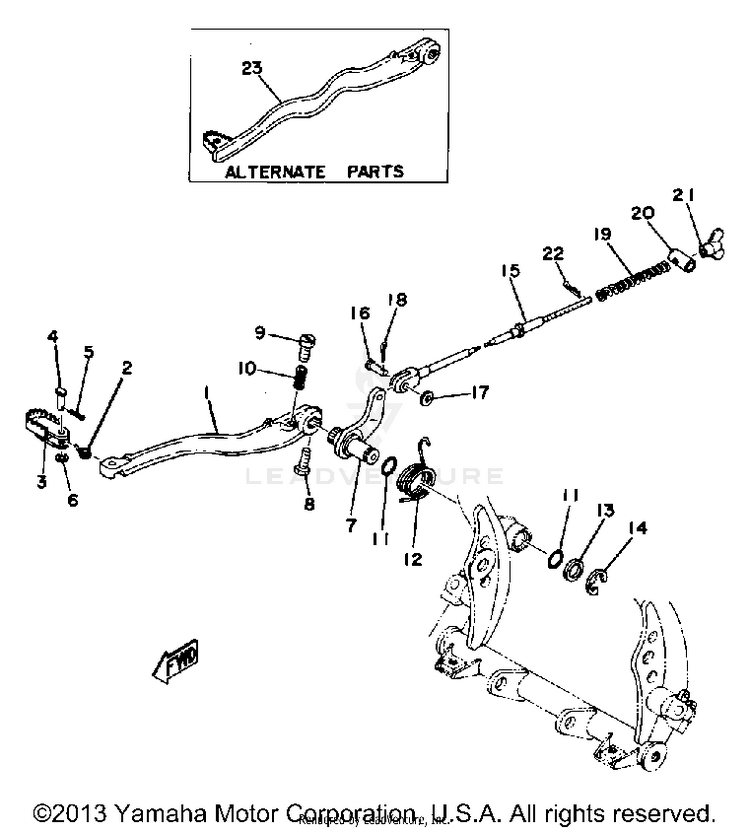 Brake Pedal Schematic