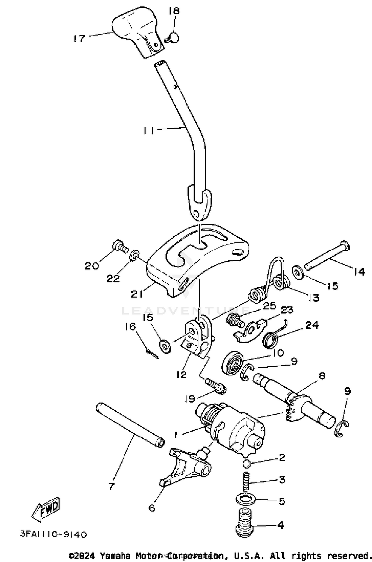 Shift Cam-Fork Schematic