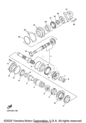 Middle Drive Gear Schematic