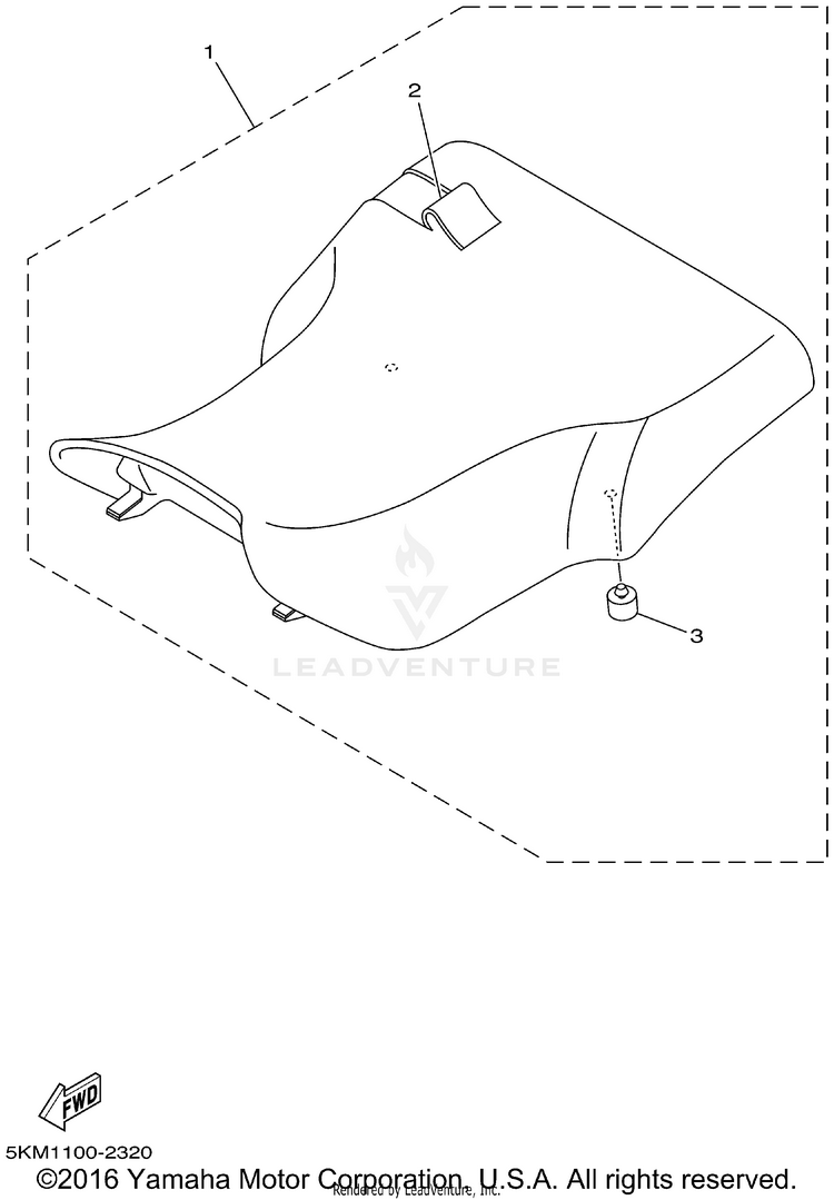 Seat GRIZZLY 660 - YFM660FP - 2002 Schematic