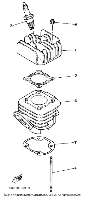 Cylinder Head - Cylinder Schematic