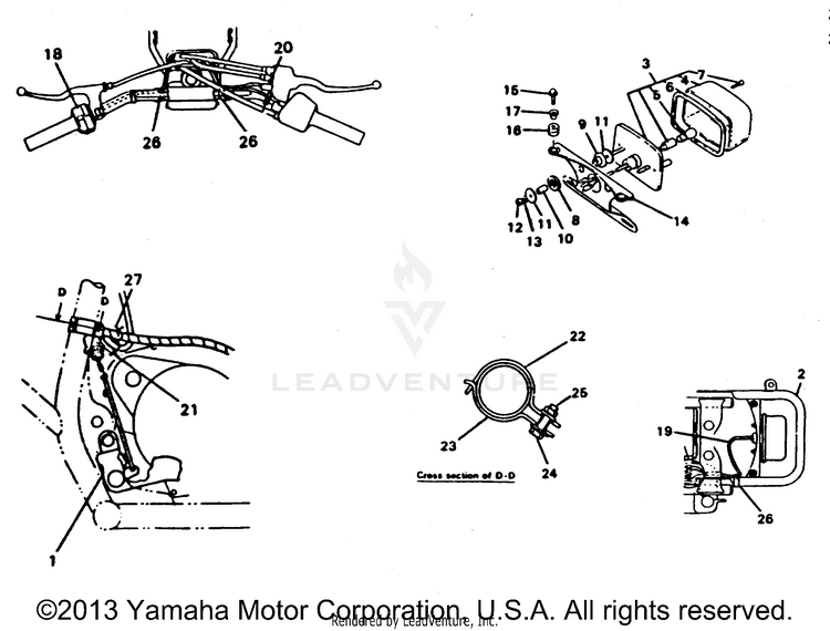 Maine & New Hampshire Taillight Kit BLASTER - YFS200H - 1996 Schematic