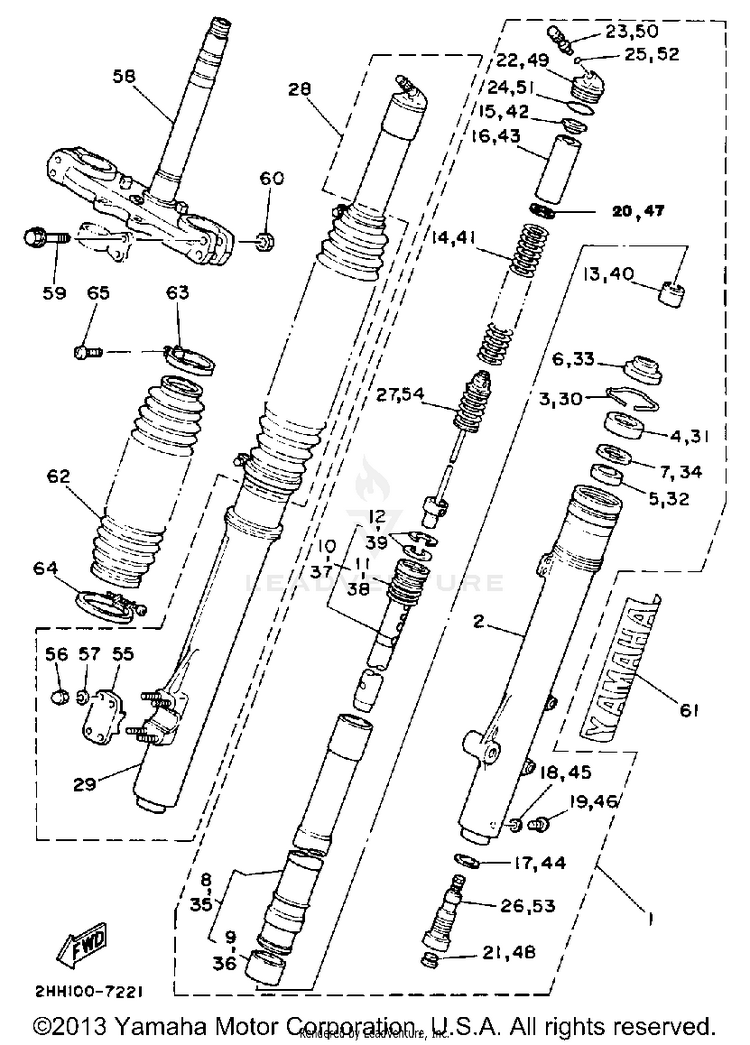 Front Fork Schematic