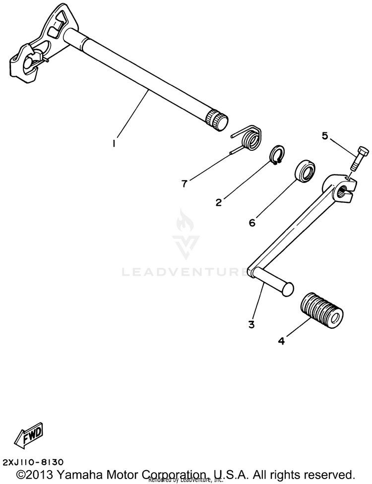 Shift Shaft Schematic