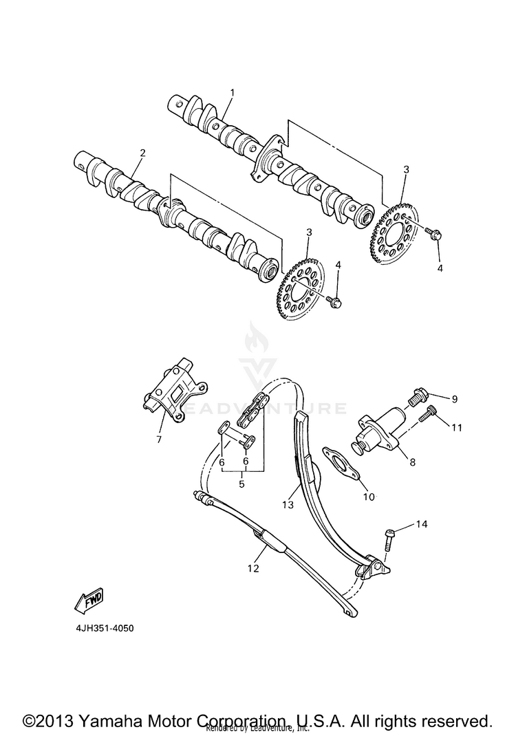 Camshaft Chain Schematic